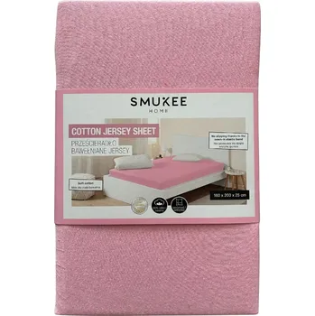 Prostěradlo Bavlněné jersey prostěradlo s gumou 160x200 růžové