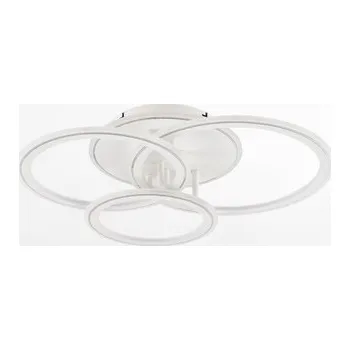 Bílo-chromované LED stropní svítidlo LUNAR s dálkovým ovládáním