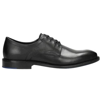 Pánské polobotky Černé Elegantní Pánské Šněrovací Polobotky Wojas 1013351 46