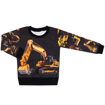 Mikina bez kapuce - Šéf na stavbě - bagr Velikost: 80