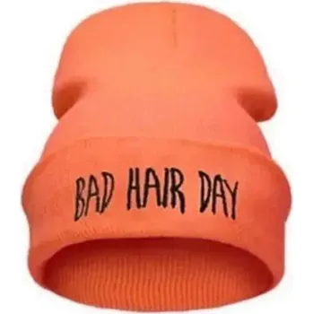 Čepice Čepice Bad hair day | zimní čepice - unisex - Oranžová