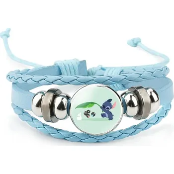 Náramek Dětský pletený náramek s motivem Lilo &amp; Stitch - 3