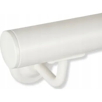 Madlo do koupelny Nástěnná bílá tyč SCHODIŠŤOVÁ Sada Ocel Madlo na schody 110 cm