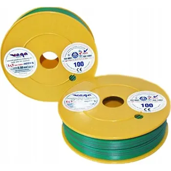 elektrický kabel Kabel LGY/H05V-K 0,50 mm2 100 m Zeleno-Šedý