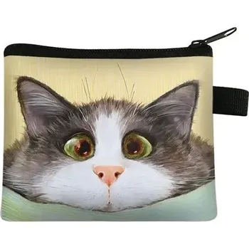 Peněženka Malá dámská peněženka s motivem kočky - 24