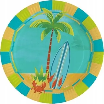 Party nádobí Talíře Amscan Hawaii 23 cm 8 ks