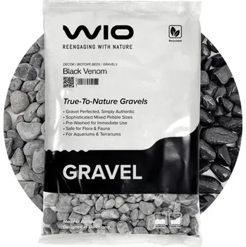Dekorace do akvária Wio Black Venom Gravel štěrk 2 kg