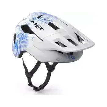 Cyklistická přilba MET Shelter Youth dětská přilba White Blue vel. 52-56 cm