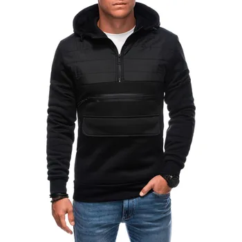 Pánská móda Edoti Men's zip-up sweatshirt Edoti černá 2978863