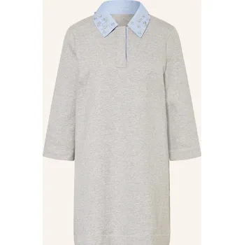 Dámské šaty Liu Jo Dámské Sweatshirtové Šaty S Ozdobnými Kameny, šedá /...