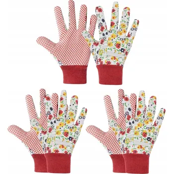 Pracovní rukavice 6x ZAHRADNICKÉ RUKAVICE 3 PÁRY OCHRANA PROTI TRNŮM PRODYŠNÉ DO ZAHRADY