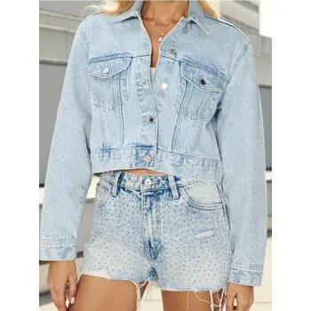 Dámská casual bunda Sinsay - Oversize džínová bunda - modrá - 687DB-50J - 687DB-50J-XXL