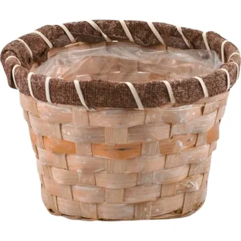 proutěný koš krémový 16x11 cm