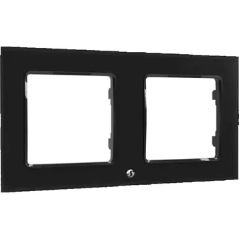 vypínač Rámeček pro dvojité spínače Shelly (černý)
