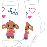 Dívčí ponožky ZAJÍČEK BING Sula single bílé Velikost: 27-30