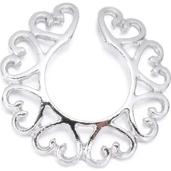 Piercing Falešný piercing | fake piercing do bradavky - různé varianty - Silver