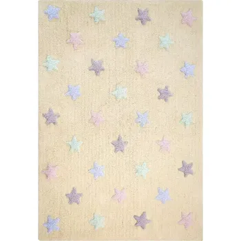 Koberec Lorena Canals Bio koberec kusový, ručně tkaný – Tricolor Stars Vanilla 120x160 cm - SLEVA 3% s kodem radost25
