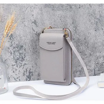 Kabelka Elegantní dámská crossbody kabelka - šedá