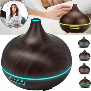 Zvlhčovač vzduchu ULTRAZVUKOVÝ ZVLHČOVAČ VZDUCHU DIFUZÉR VŮNĚ S LED NOČNÍM SVĚTLEM