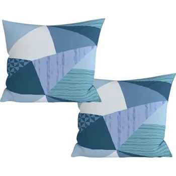 Povlak na polštářek Sada 2 ks dekoračních povlaků na polštář z mikrovlákna NARKEL 45x45 cm, barevná