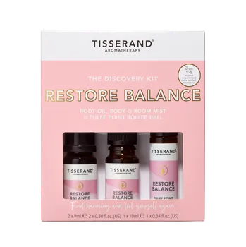 Vonný olej Tisserand The Restore Balance sada pro obnovu rovnováhy, 2x 9 ml + 1x 10 ml + Dárek k nákupu