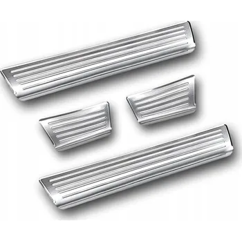 autokoberec Lišty na prahy Seat Ateca - ocel grafit + vlepovací