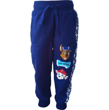 Eplusm Chlapecké tepláky TLAPKOVÁ PATROLA lampas s tlapkami modré Barva: Modrá, Velikost: 104