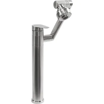 Vysoká umyvadlová baterie Rea Paco stříbrná