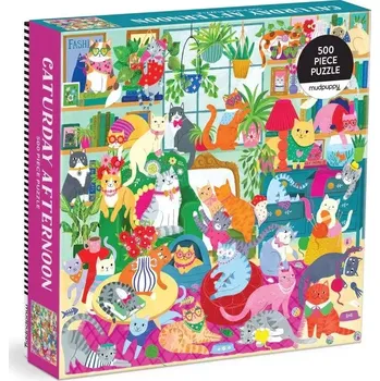 Puzzle Mudpuppy Rodinné puzzle Sobotní odpoledne 500 dílků