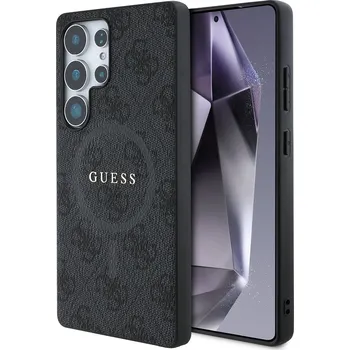 Telefonní příslušenství Zadní kryt Guess PU Leather 4G Colored Ring MagSafe pro Samsung Galaxy S25 Ultra Black