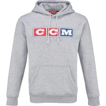 Pánská mikina Mikina CCM Heritage Hood Senior Grey Provedení: XXL, šedá