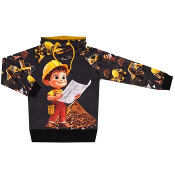 Mikina se stojáčkem - Šéf na stavbě - šéf Velikost: 92