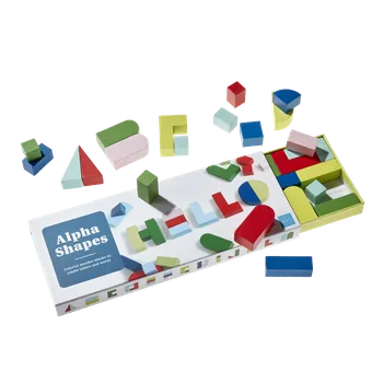 Hračka pro nejmenší Abeceda - Dřevěné bloky + Dárek k nákupu