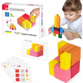 ostatní stavebnice Dřevěné Stavebnice Stavebnice pro Malého Konstruktéra 10 Barevných Kostek Artyk