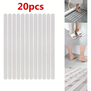 Protiskluzové pásky do sprchy | Bezpečnostní nálepky na schody - 20 ks