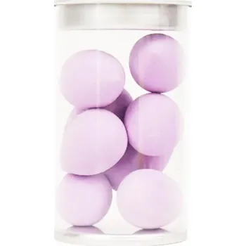 Make-up 8 mini houbiček na makeup s podkladovou bází | Kosmetické potřeby 8 ks - Fialová