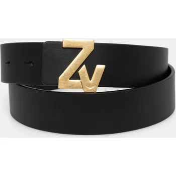 Opasek Kožený pásek ZADIG&VOLTAIRE LWBT00003 černá 99X, vel. 90