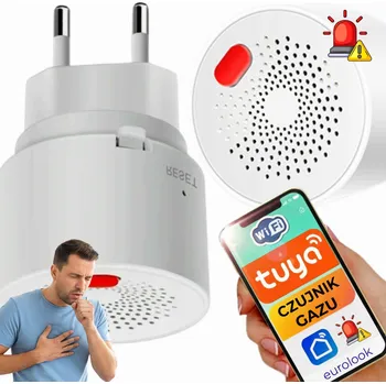 IP kamera Chytrý Detektor Úniku Plynu WiFi Tuya se Sirénou, Smart Life