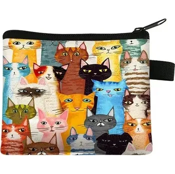 Peněženka Roztomilá mini peněženka s kočičím motivem | dětská peněženka - 25