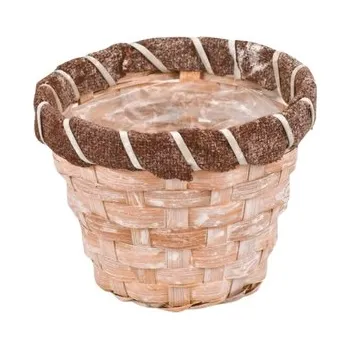 proutěný koš krémový - výška 10 cm (cs, Harasim)