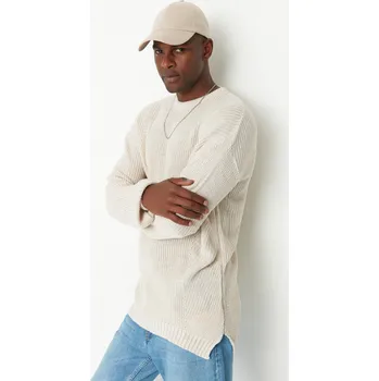 Pánský svetr Pánský svetr Trendyol Knitwear Trendyol krémová 1959315
