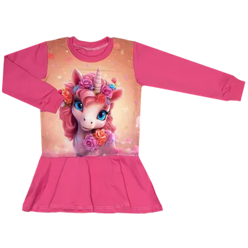 Mikinošaty bez kapuce Unicorn Velikost: 80