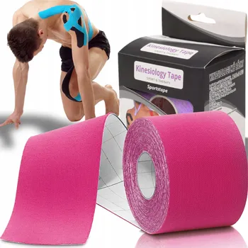 Tejpovací páska KINEZIOLOGICKÁ PÁSKA TAPING KINESIOTAPING NA KOLENO OBLIČEJ NÁPLAST 5M