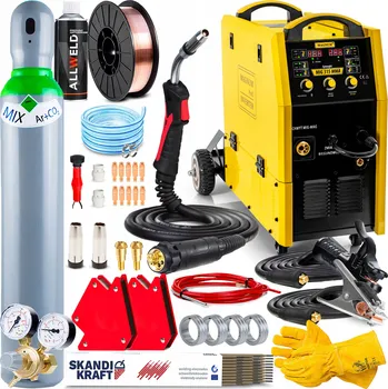 Svářečka INVERTOROVÁ SVÁŘEČKA MAGNUM MIG 315 MMA SYNERGIE HLINÍK IGBT MB24/3