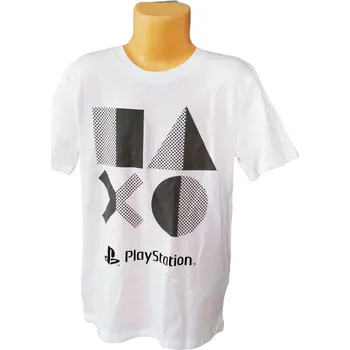 Chlapecké tričko Fashion UK Tričko PLAYSTATION kr.rukáv chlapecké bílé Barva: Bílá, Velikost: 128