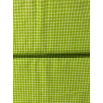 Bavlněná látka / plátno mini káro zelinkavá