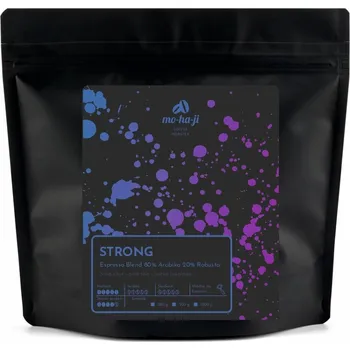 Mohaji Káva Strong Espresso Blend Způsob přípravy: Zrnková, Velikost balení: 150 g