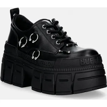 Dámské polobotky Polobotky Buffalo Gospher Lace Up Punk 1622647 černá 99X, EUR 40