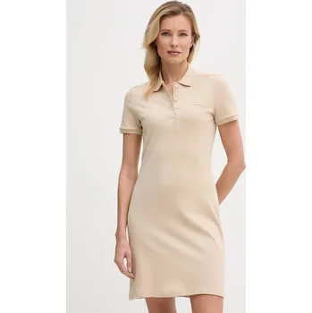 Dámské šaty Šaty Lacoste EF5473 béžová 80E, vel. 36