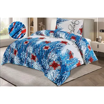 Povlečení NOVINKA 2026 ! Mikroplyšové povlečení s 3D efektem 140x200/70x90 cm - VLOČKY